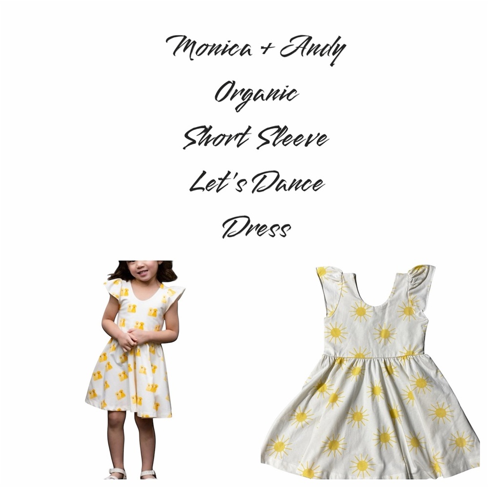 Monica + Andy Yellow Sunflower Dress